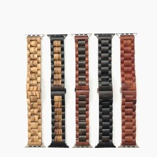 Holz Armband für Apple Watch Series 1-6 7 8 9 10 SE ULTRA 38 40 41 42 44 45 49