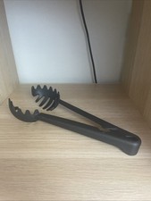 Tupperware Haushaltshelfer Nudelzange Zange Nudeln Schwarz Neu