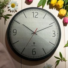 Mebus Funk wanduhr - Schwarz/