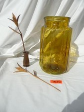 2620. Altes Biedermeier Glas Vorratsglas Vase mundgeblasen cognac bernstein 5 l