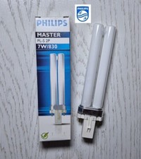 Philips Master 7W 830 Kompaktleuchtstofflampe G23 PL-S PLS 2P Warmweiß