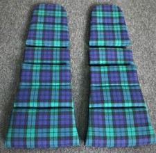 Porsche GT3 RS  Sitze Sitzbezüge Inlets Schottenkaro grün  Sitzkissen