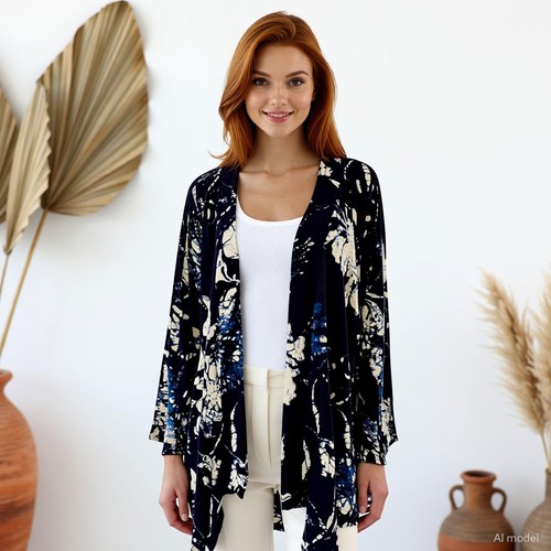 Boho lagenlook strickjacke - boho,