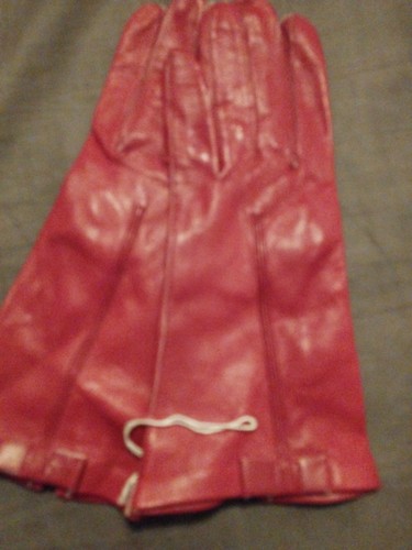 Leder handschuhe neu - gr, 6