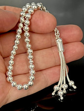 Gümüs Tesbih Gümüş 5mm 14g Tespih 925 Silber kleine Miniatur Gebetskette Misbaha