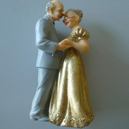 Goldene hochzeit tortendeko - goldene,