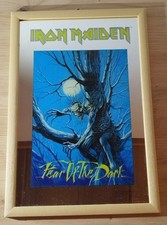 Iron Maiden , bedruckter Spiegel , Fear of the Dark , Vintage 1992