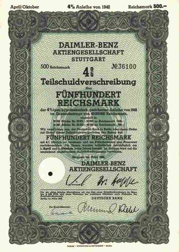 Daimler benz 1942 - ag, stuttgart