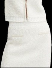 MANGO   STRICKROCK  TWEEDROCK  HERBST WINTER  NEU  CREMEWEIß  NEU XL 42