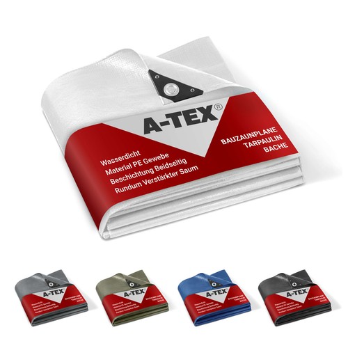 Tex bauzaunplane 140g m - a-tex®, 140g/m²