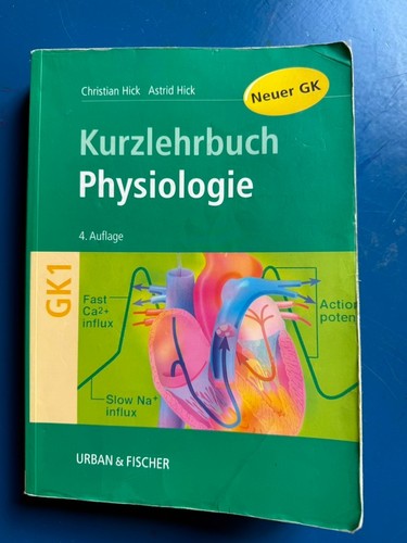 Hick kurzlehrbuch physiologie - kurzlehrbuch,