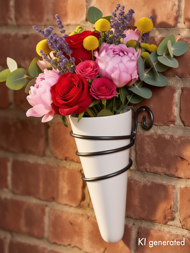 Metall wandblumenhalter mit - wandblumenhalter,