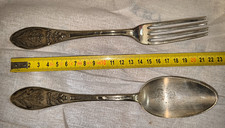 Besteck Metall versilbert