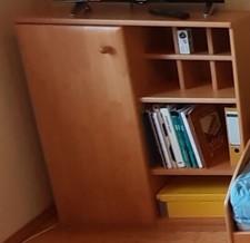 Kommode mit 2 offenen Fächern mit CD-Einteilung, 2 Einlageböden