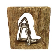 Aufsteller Yogafigur Aluminium