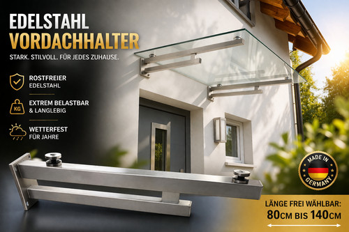 Edelstahl vordachträger - edelstahl,