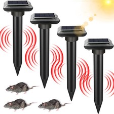 4x Solar Maulwurfabwehr