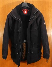 Wellensteyn Motoro Winterjacke Herren Gr.S Vintage Parka in schwarz