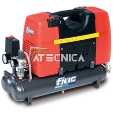 Professioneller Geräuscharmer 9L Fiac SUPER ECU 2HP 1,5Kw Öl Frei Kompressor