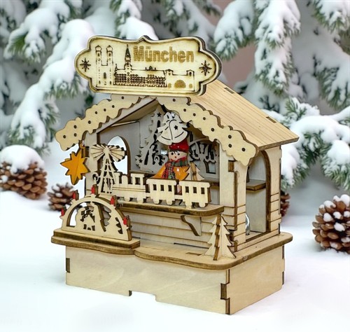 Weihnachtsmarkt hütte - weihnachtsmarkt,