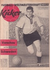 KICKER vom 23.06.1958 - Nummer 25    Weltmeisterschaft 1958 in Schweden - Heft 7