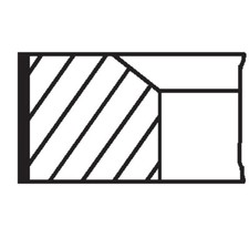 Kolbenringsatz MAHLE 081 21 N0