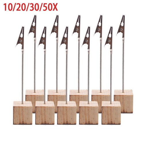 50x set holz memohalter - 10-50x,