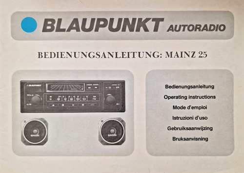 Bedienungsanleitung blaupunkt - bedienungsanleitung,