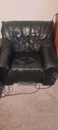 Sessel schwarz aus - aus, leder