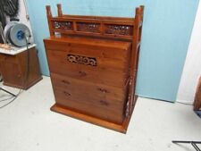 Schrank Truhe Architekt Antik Ulme Dokumentenschrank Tragbar Kommode Koffer