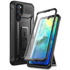 Handyhülle für Huawei P30 Pro Supcase Case Cover Futeral Tasche Etui Schwarz