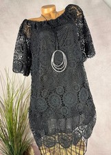 neu Kleid Tunika Häkelspitze
