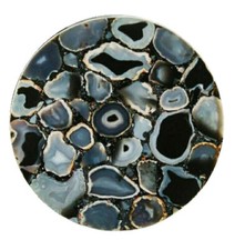 18 " Schwarze Achat Table Top