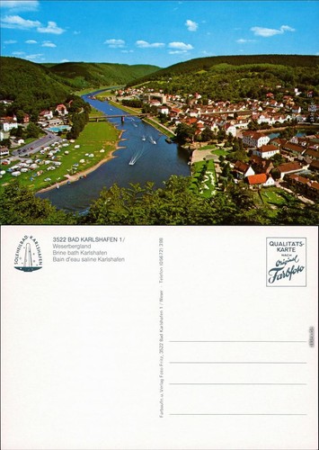 Ansichtskarte bad karlshafen - ansichtskarte,