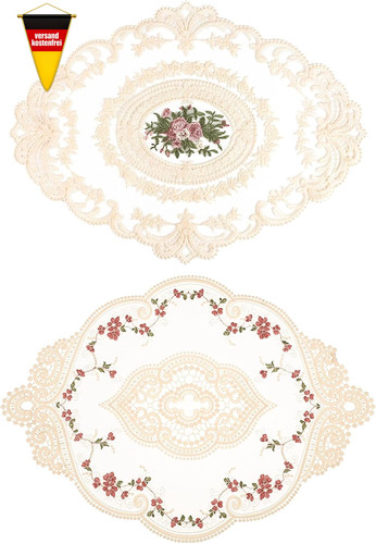 Spitzendeckchen oval vintage - oval,
