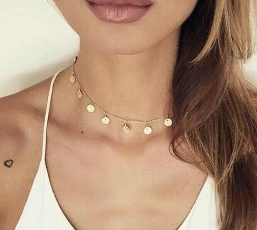 Damen kette choker plättchen - kette,
