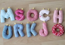 3 Stück Stoffbuchstaben Baby