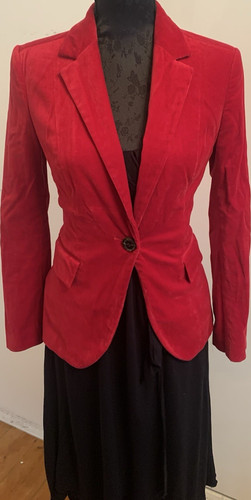 Zara basic damen blazer - basic, rot