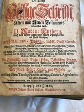 Antike Bibel aus dem Jahr 1728