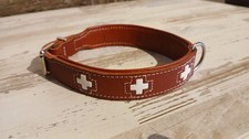 Hundehalsband Leder von More, für kleine Hunde, Gesamtlänge 50 cm