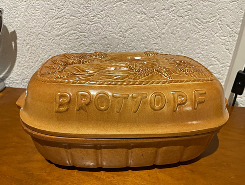 Keramik brotkasten braun - keramik,