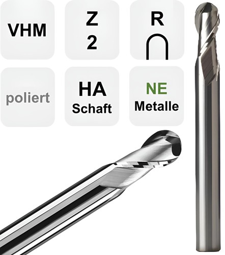 Vhm radiusfräser für ne - radiusfräser,,