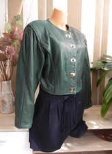 schicke weiche Lederjacke 80er