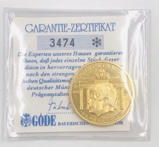 Vergoldete Münze John F. Kennedy "Präsident der Vereinigten Staaten" 