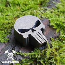 Titan skull bead titanium - 1,