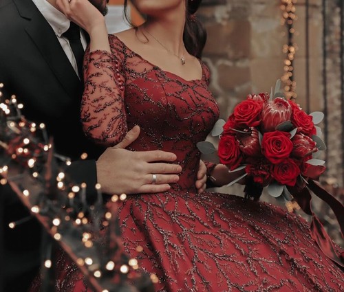 Henna kleid abendkleid rot - kleid, /