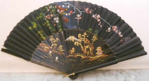 Vintage chinesischer fächer - vintage,