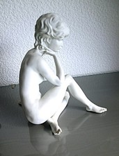 Seltene Kaiser Porzellan Figur