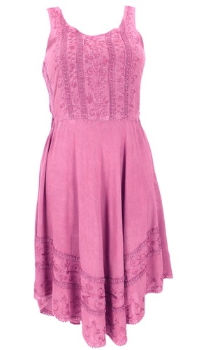 Besticktes boho sommerkleid - besticktes,