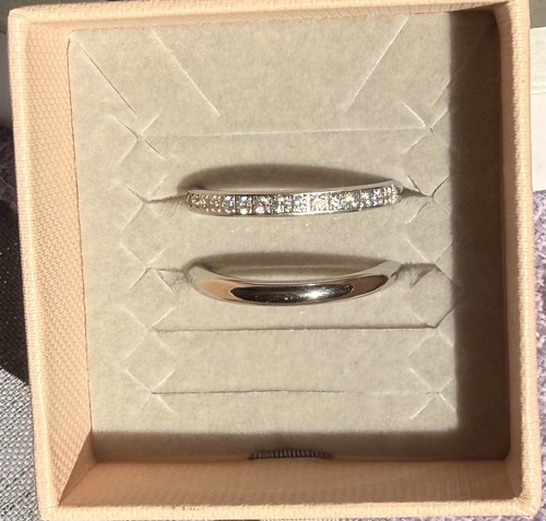 Diamonique ring band - ring, silber